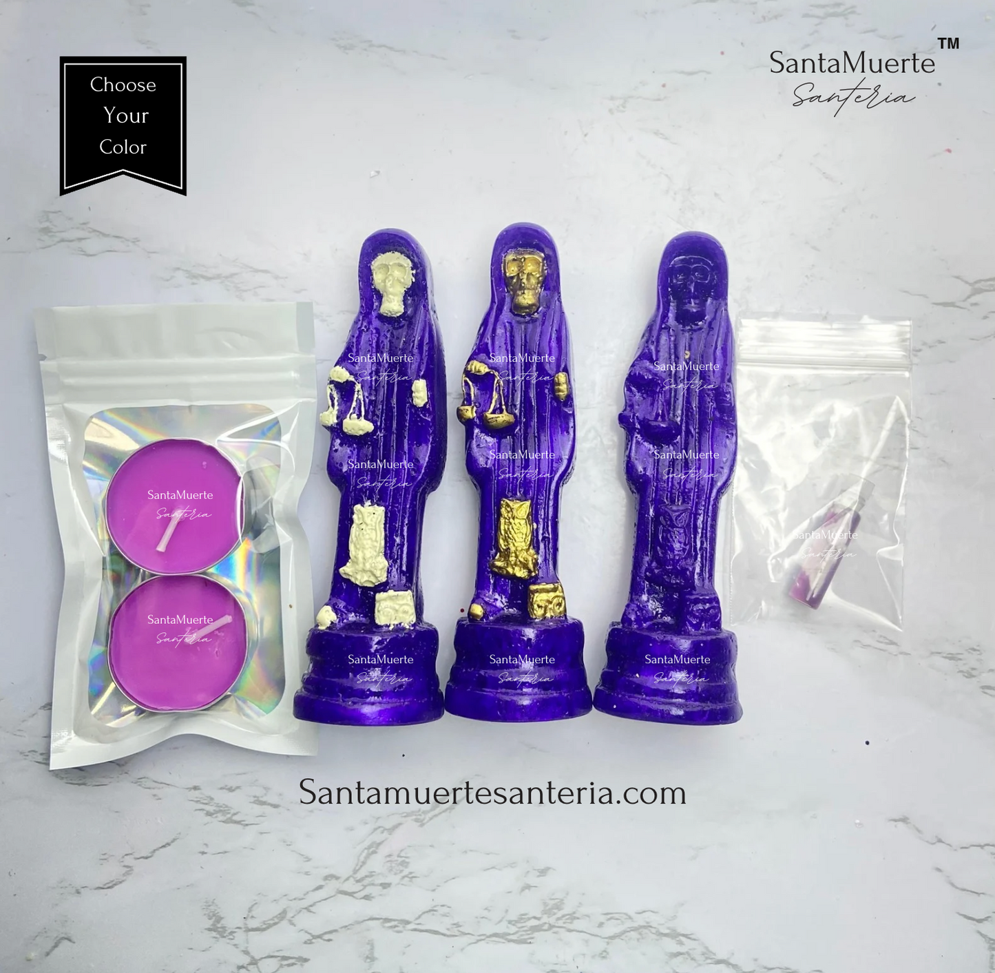 Holy Death Statue Sets/Estatuas Santa Muerte Conjuntos
