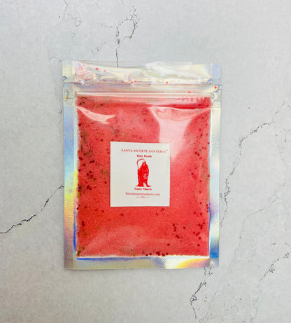 Red Holy Death Powder, Love and Attraction Powder, Polvo de La Santa Muerte Rojo, Amor y attracion