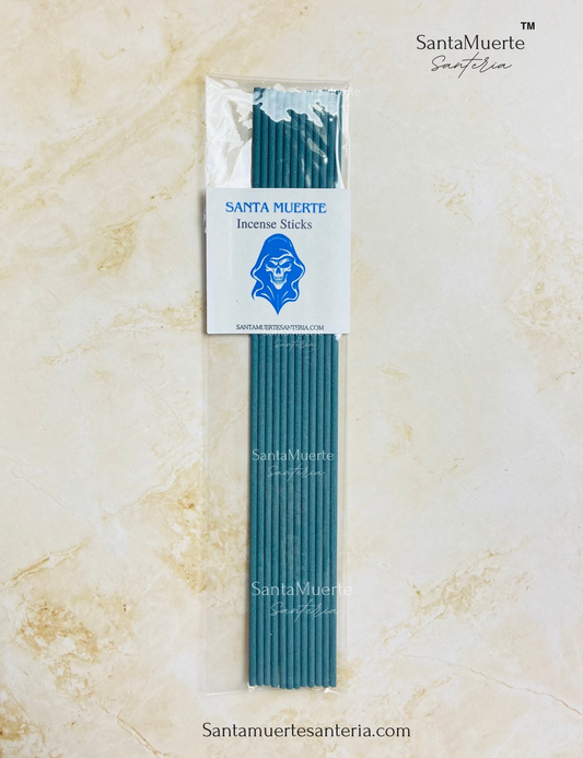 Holy Death Peace & Tranquility, Health Incense Sticks, 12 pack Incense, Protection, Varitas de incienso de Paz y tranquilidad, salud de la Santa Muerte — Paquete de 12 — Protección