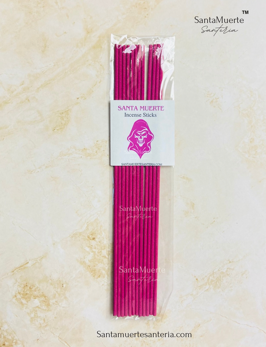 Holy Death Love Incense Sticks, 12 pack Incense, Protection, Varitas de incienso de amor de la Santa Muerte — Paquete de 12 — Protección