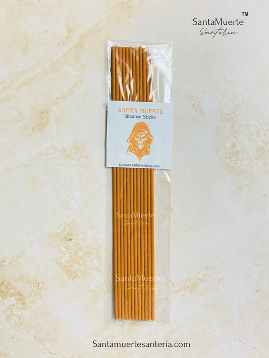 Holy Death Open Roads Incense Sticks, 12 pack Incense, Protection, Varitas de incienso de abre camino de la Santa Muerte — Paquete de 12 — Protección