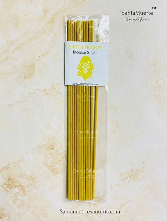 Holy Death Open Roads, Success & Abundance Incense Sticks, 12 pack Incense, Protection, Varitas de incienso de abre camino de la Santa Muerte, Éxito y abundancia — Paquete de 12 — Protección