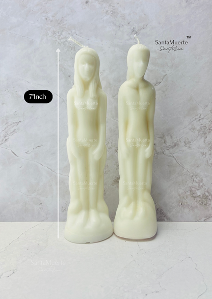 White Image Figure Candles, Ritual candles, Spell candles, White Female Candle, White Male Candle,Velas figurativas Blanco, Velas rituales, Velas para hechizos, Vela figurativa femenina Blanco, Vela figurativa masculina blanco