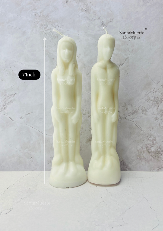 White Image Figure Candles, Ritual candles, Spell candles, White Female Candle, White Male Candle,Velas figurativas Blanco, Velas rituales, Velas para hechizos, Vela figurativa femenina Blanco, Vela figurativa masculina blanco