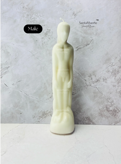 White Image Figure Candles, Ritual candles, Spell candles, White Female Candle, White Male Candle,Velas figurativas Blanco, Velas rituales, Velas para hechizos, Vela figurativa femenina Blanco, Vela figurativa masculina blanco