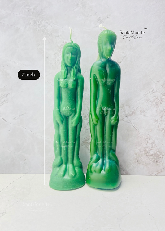 Green Image Figure Candles, Ritual candles, Spell candles, Female Candle, Male Candle,Velas figurativas Verde, Velas rituales, Velas para hechizos, Vela figura de Mujer, Vela figura de Hombre