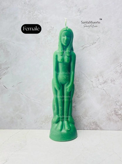Green Image Figure Candles, Ritual candles, Spell candles, Female Candle, Male Candle,Velas figurativas Verde, Velas rituales, Velas para hechizos, Vela figura de Mujer, Vela figura de Hombre