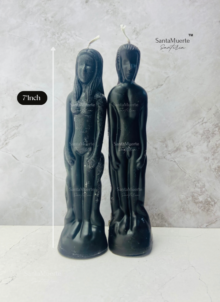 Black Image Figure Candles, Ritual candles, Spell candles, Black Female Candle, Black Male Candle,Velas figura Negras, Velas rituales, Velas para hechizos, Vela figurativa femenina negra, Vela figurativa masculina negra