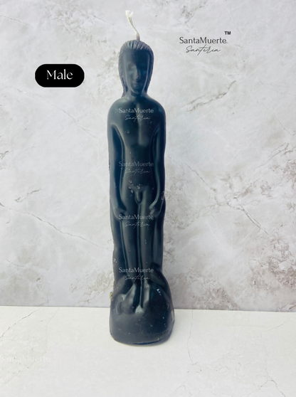Black Image Figure Candles, Ritual candles, Spell candles, Black Female Candle, Black Male Candle,Velas figura Negras, Velas rituales, Velas para hechizos, Vela figurativa femenina negra, Vela figurativa masculina negra