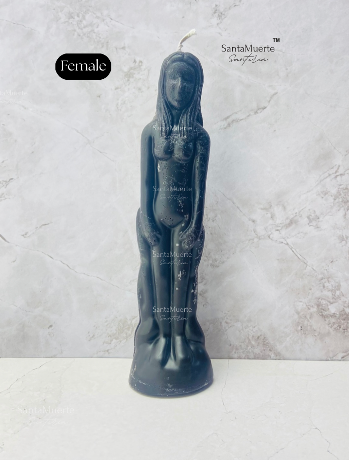 Black Image Figure Candles, Ritual candles, Spell candles, Black Female Candle, Black Male Candle,Velas figura Negras, Velas rituales, Velas para hechizos, Vela figurativa femenina negra, Vela figurativa masculina negra