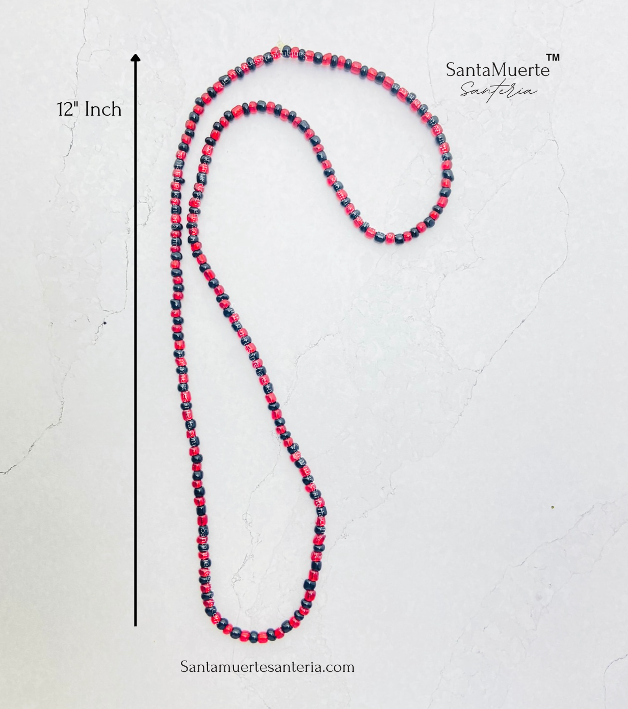 Elegua Orisha Eleke Necklace, Collar de Elegua, Elegua Eleke Yoruba Santeria Collar