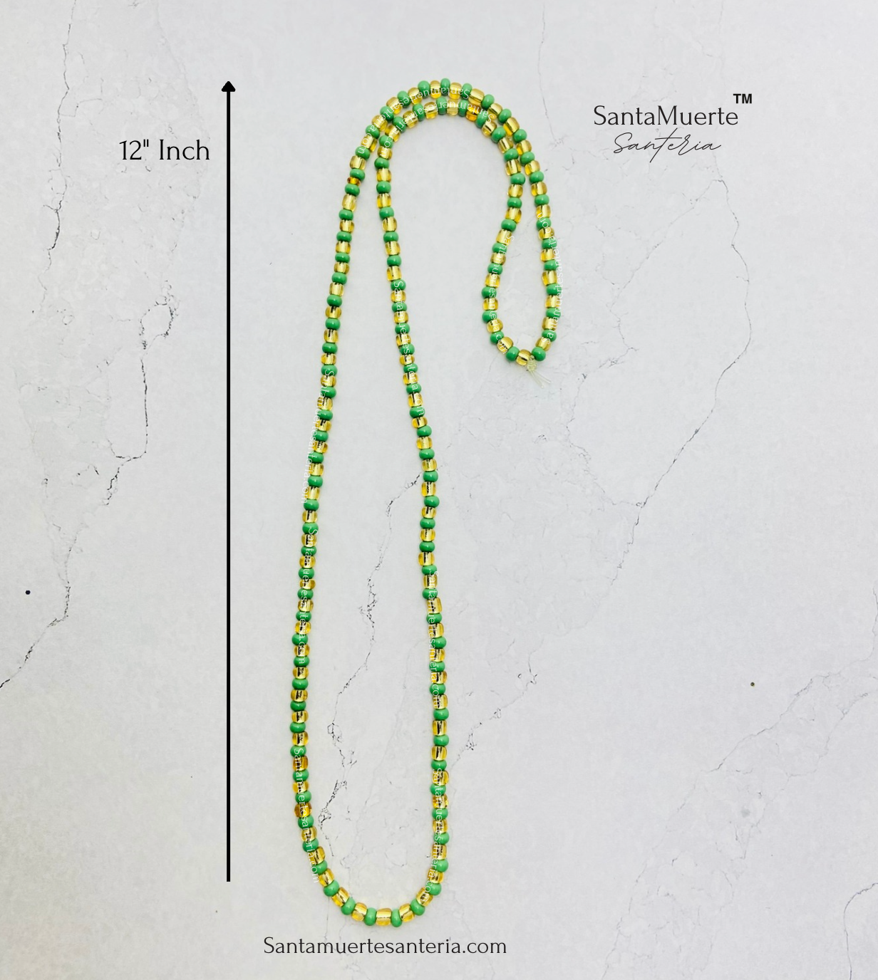 Orula Orisha Eleke Necklace, Collar de Orula, Orula Eleke Yoruba Santeria Collar