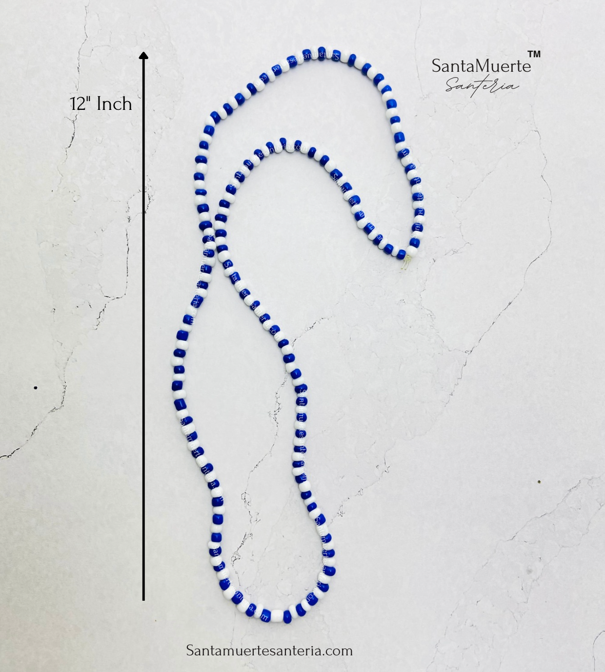 Yemaya Orisha Eleke Necklace, Collar de Yemaya, Yemaya Eleke Yoruba Santeria Collar