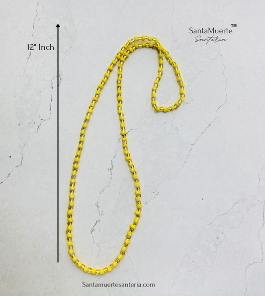 Oshun Orisha Eleke Necklace, Collar de Oshun, Oshun Eleke Yoruba Santeria Collar
