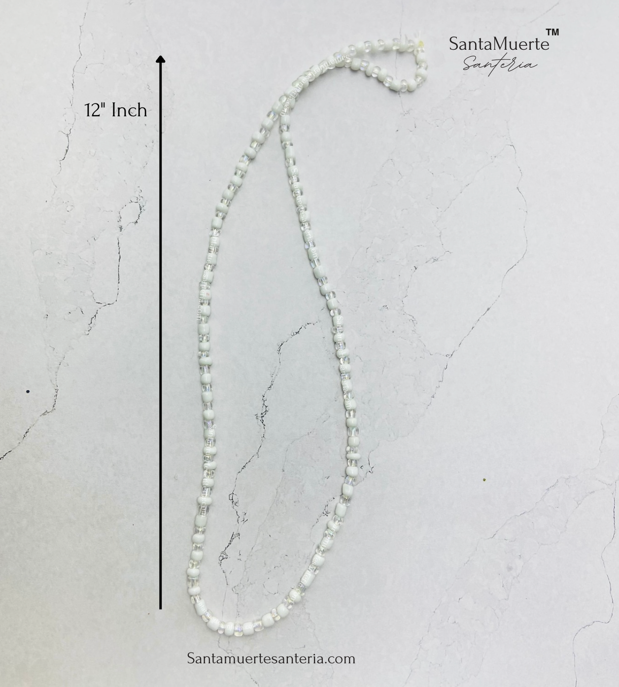 Obatala Orisha Eleke Necklace, Collar de Obatala, Obatala Eleke Yoruba Santeria Collar