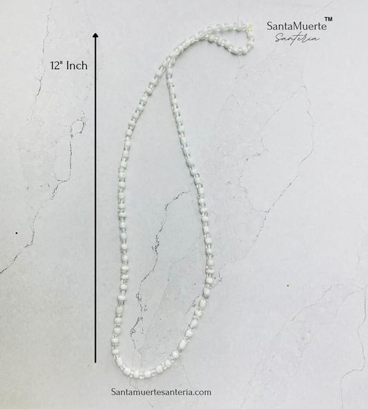 Obatala Orisha Eleke Necklace, Collar de Obatala, Obatala Eleke Yoruba Santeria Collar