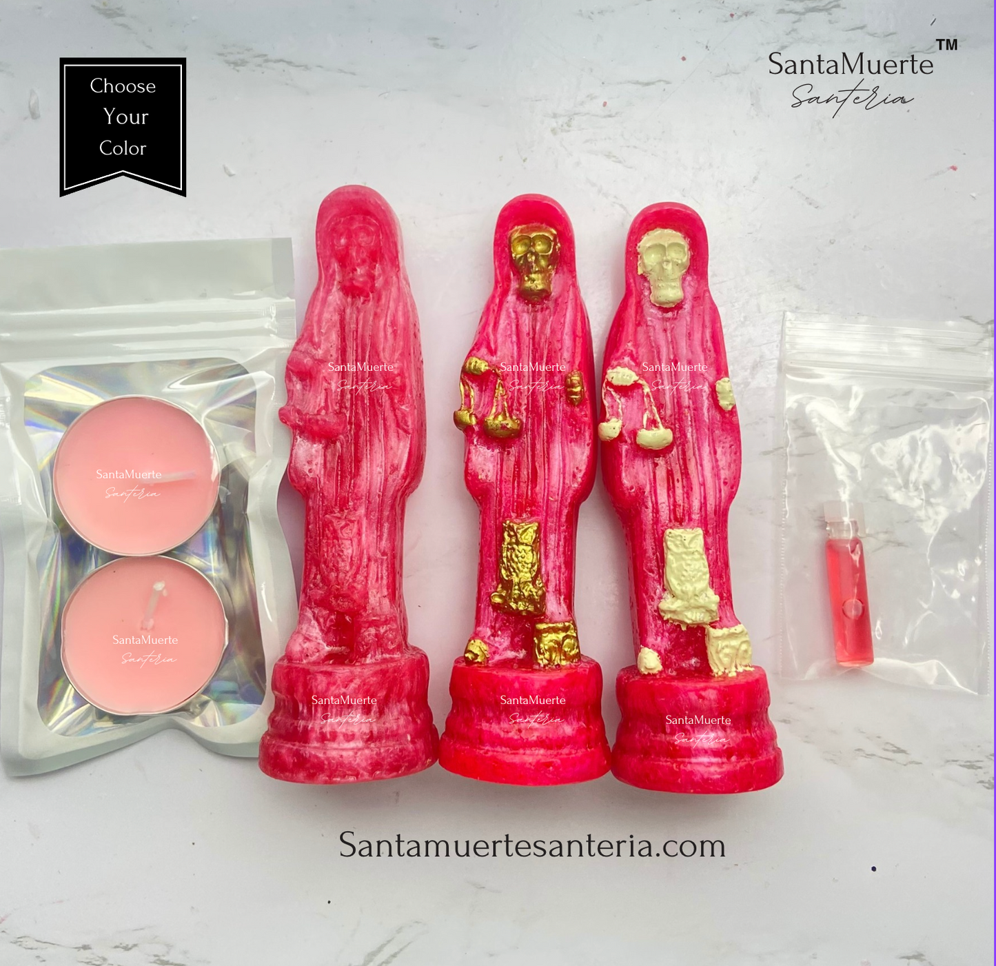Holy Death Statue Sets/Estatuas Santa Muerte Conjuntos