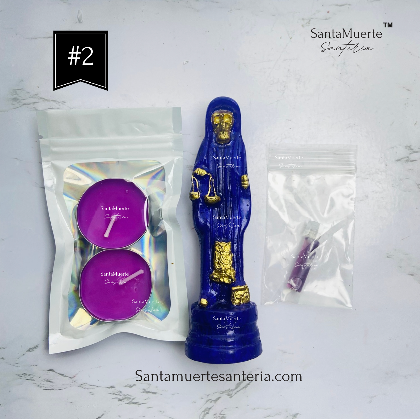Holy Death Statue Sets/Estatuas Santa Muerte Conjuntos