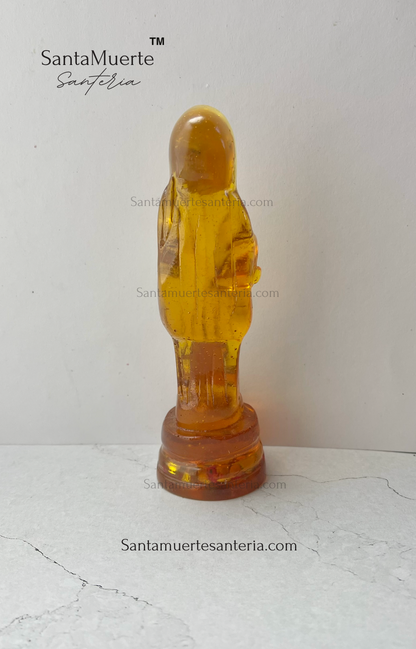 Clear Yellow Holy Death 5" Statue/Estatua Santa Muerte Amarillo Claro 5"
