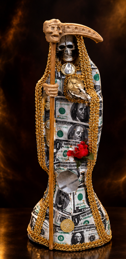 Holy Death Money Statue/Estatua Santa Muerte Dinero