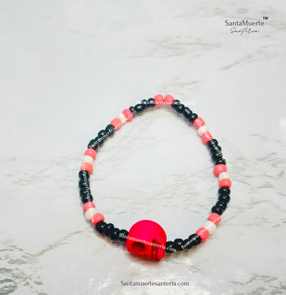 Holy Death Skull Bracelets/ Santa Muerte Calavera Pulseras