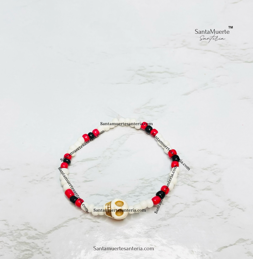 Holy Death Skull Bracelets/ Santa Muerte Calavera Pulseras