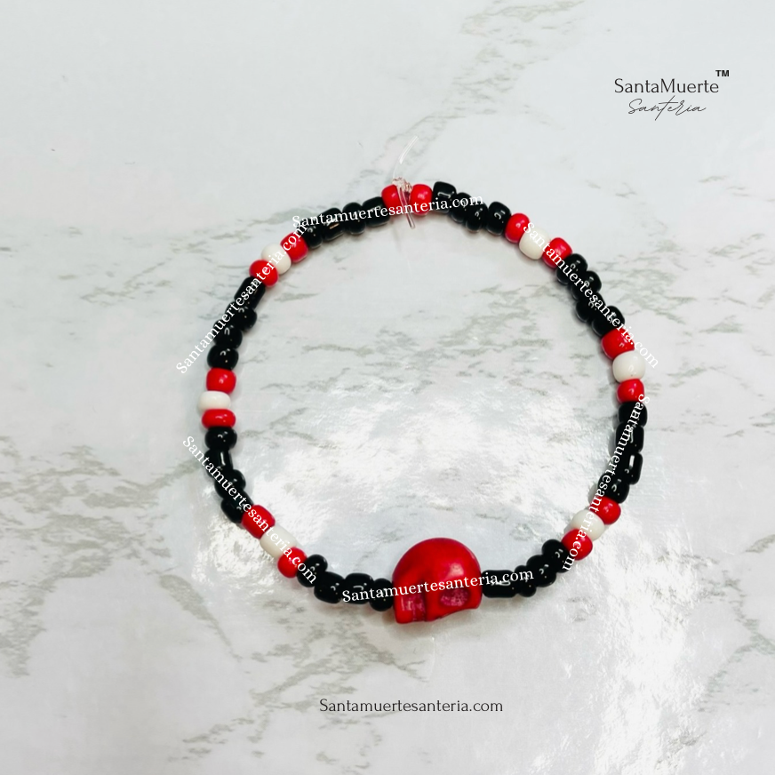 Holy Death Skull Bracelets/ Santa Muerte Calavera Pulseras