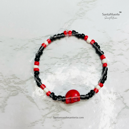 Holy Death Skull Bracelets/ Santa Muerte Calavera Pulseras